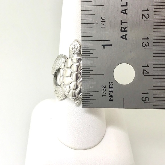 NWT, .925 ring baby sea turtle ring handmade by me - Picture 7 of 7